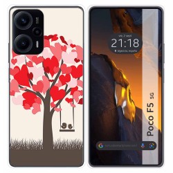 Funda Silicona para Xiaomi Poco F5 5G diseño Pajaritos Dibujos