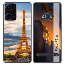 Funda Silicona para Xiaomi Poco F5 5G diseño Paris Dibujos