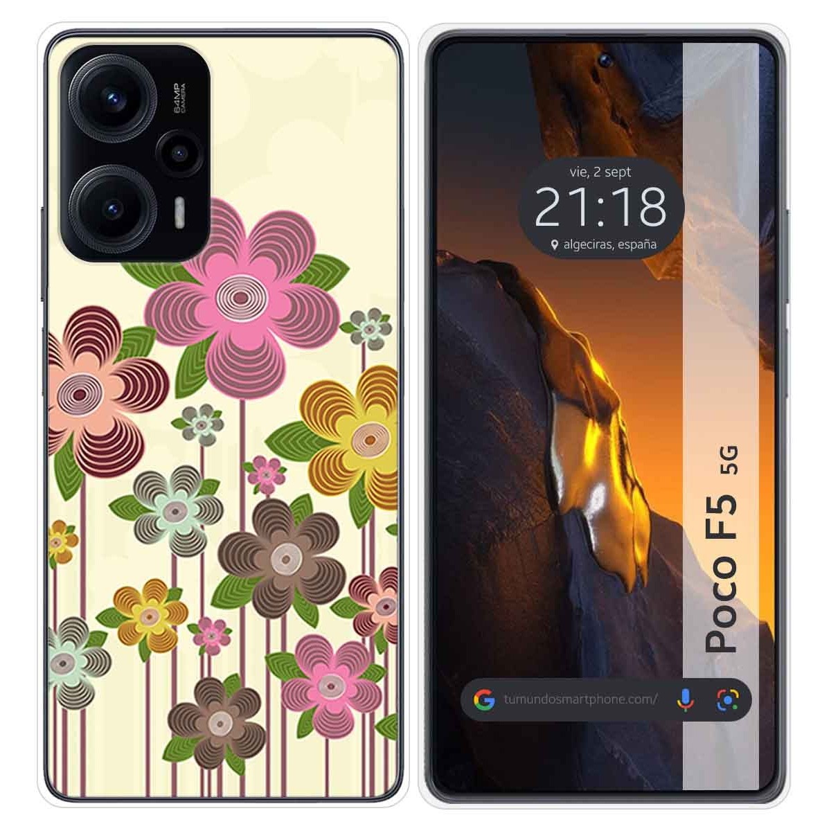 Funda Silicona para Xiaomi Poco F5 5G diseño Primavera En Flor Dibujos