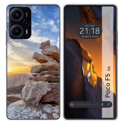 Funda Silicona para Xiaomi Poco F5 5G diseño Sunset Dibujos