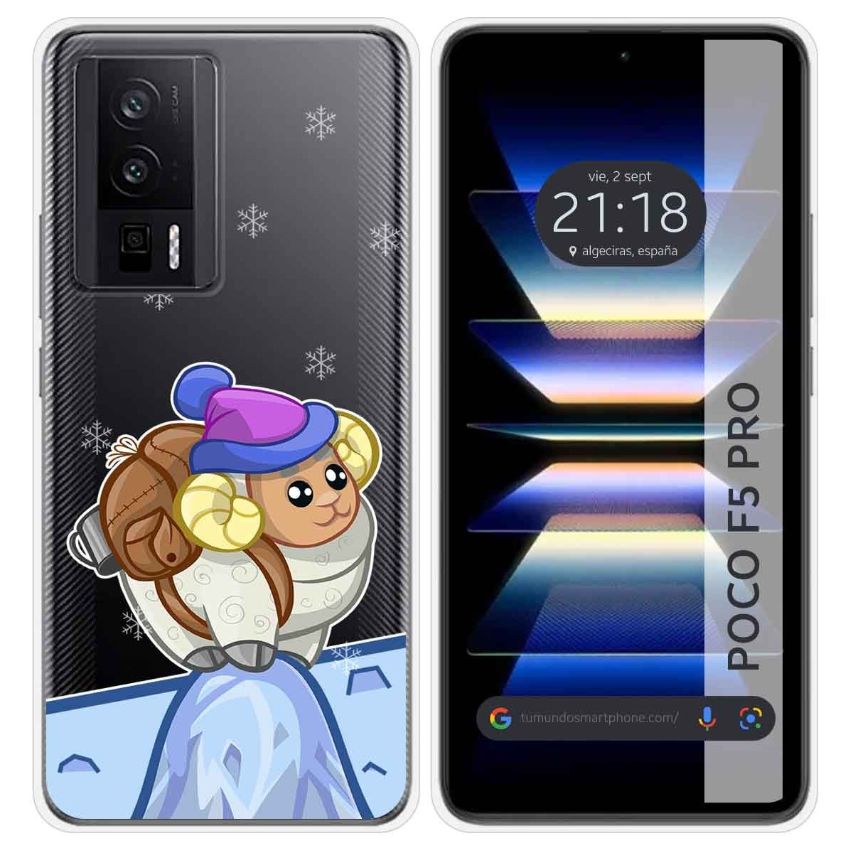 Funda Silicona Transparente para Xiaomi POCO F5 Pro 5G diseño Cabra Dibujos