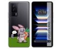 Funda Silicona Transparente para Xiaomi POCO F5 Pro 5G diseño Conejo Dibujos