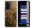 Funda Silicona Transparente para Xiaomi POCO F5 Pro 5G diseño Hojas Dibujos