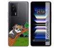 Funda Silicona Transparente para Xiaomi POCO F5 Pro 5G diseño Panda Dibujos