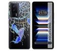 Funda Silicona Transparente para Xiaomi POCO F5 Pro 5G diseño Plumas Dibujos