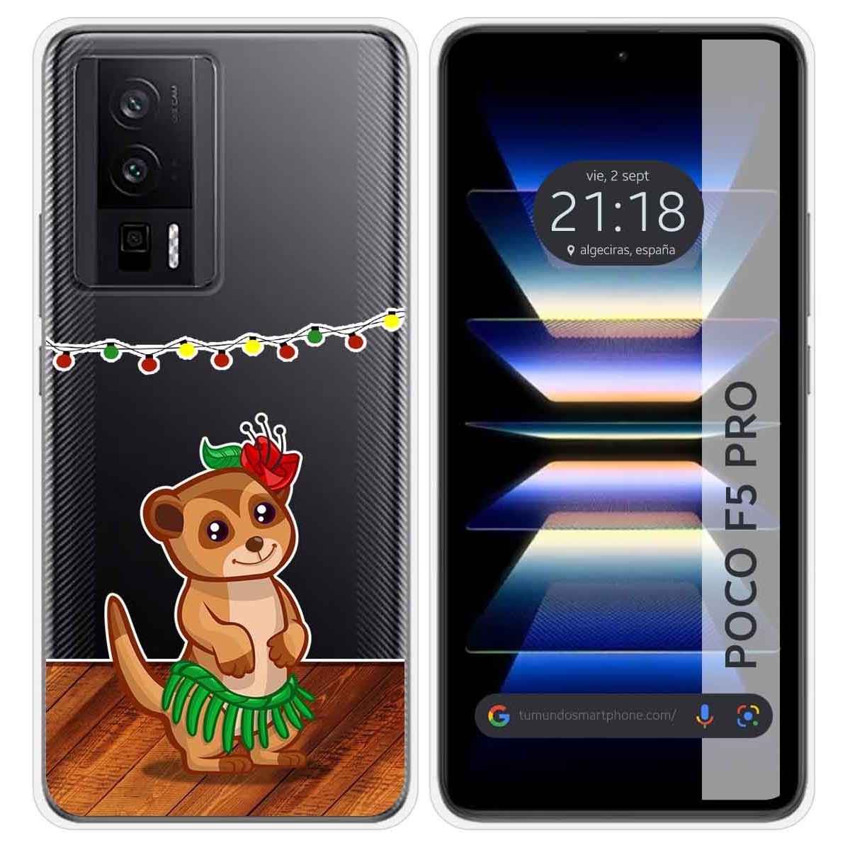 Funda Silicona Transparente para Xiaomi POCO F5 Pro 5G diseño Suricata Dibujos