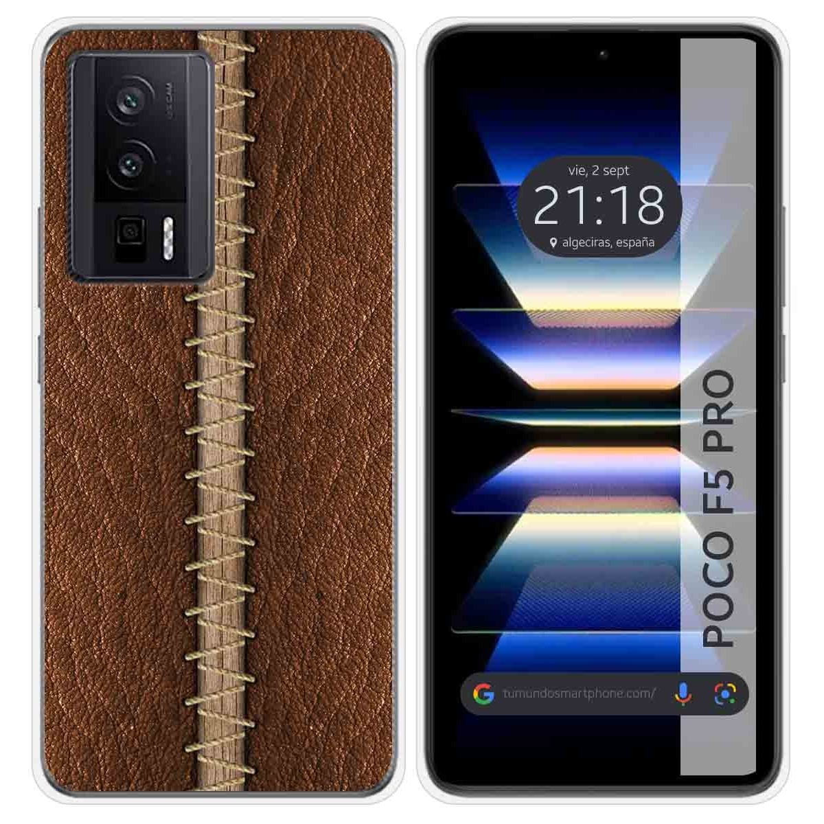 Funda Silicona para Xiaomi POCO F5 Pro 5G diseño Cuero 01 Dibujos