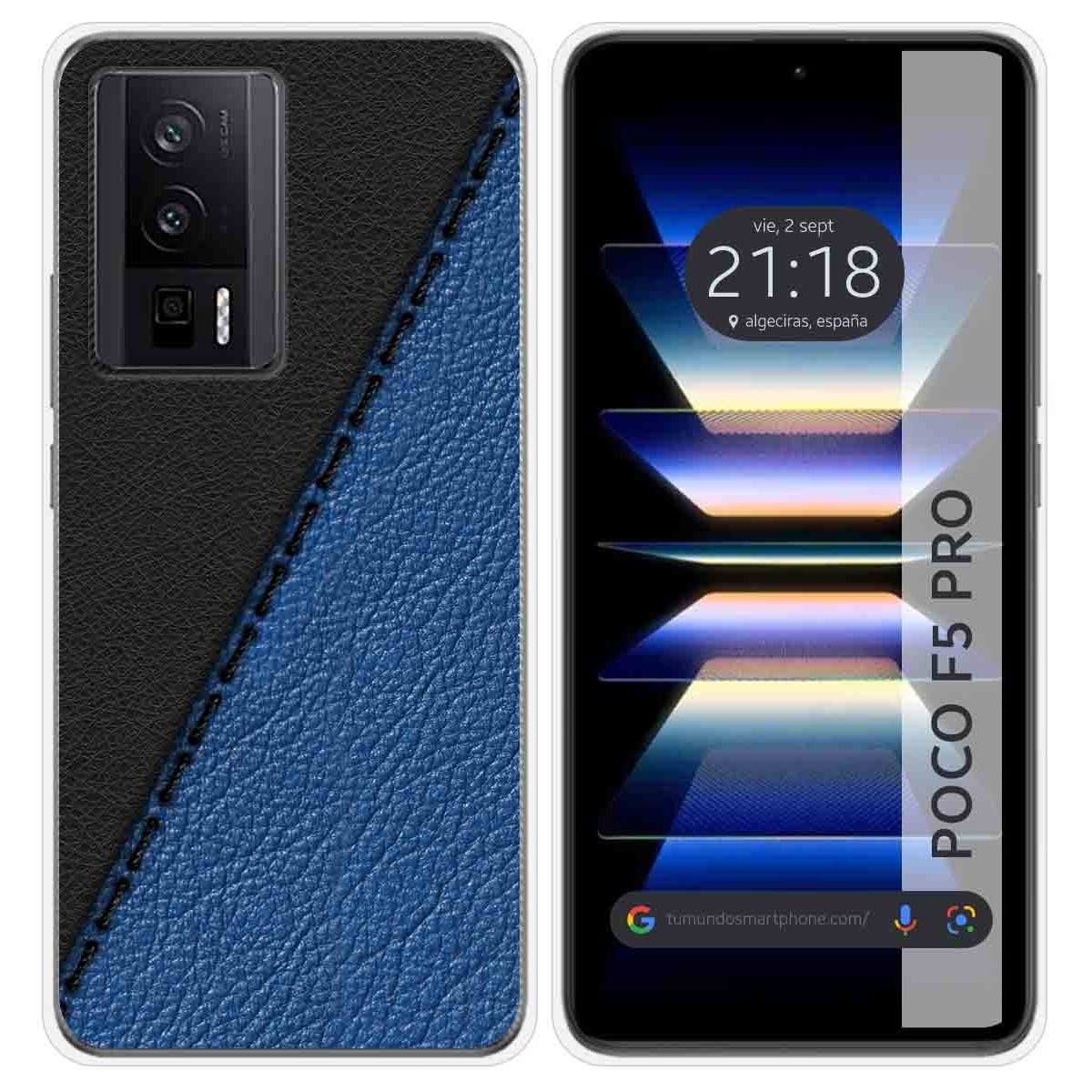 Funda Silicona para Xiaomi POCO F5 Pro 5G diseño Cuero 02 Dibujos