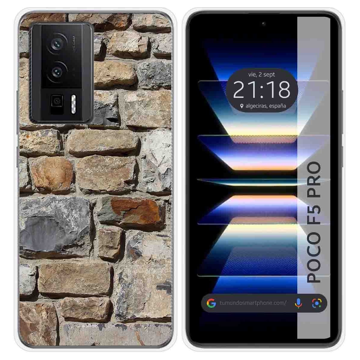 Funda Silicona para Xiaomi POCO F5 Pro 5G diseño Ladrillo 03 Dibujos