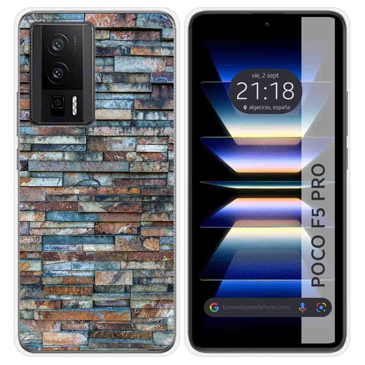 Funda Silicona para Xiaomi POCO F5 Pro 5G diseño Ladrillo 05 Dibujos