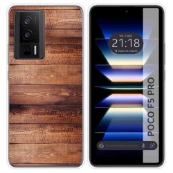 Funda Silicona para Xiaomi POCO F5 Pro 5G diseño Madera 02 Dibujos