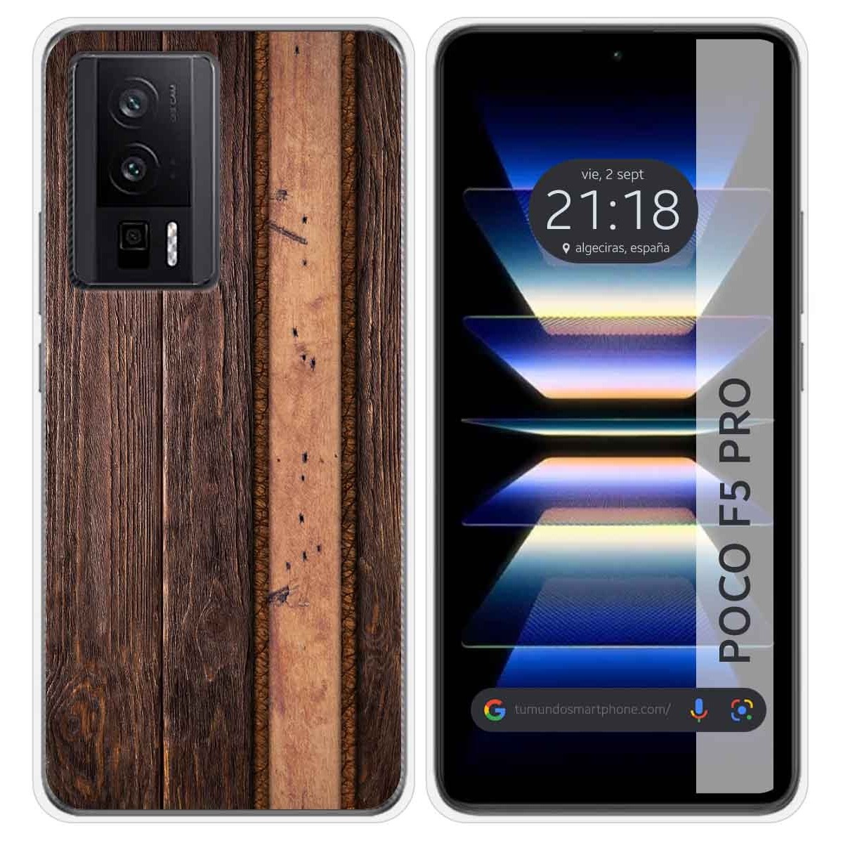 Funda Silicona para Xiaomi POCO F5 Pro 5G diseño Madera 05 Dibujos