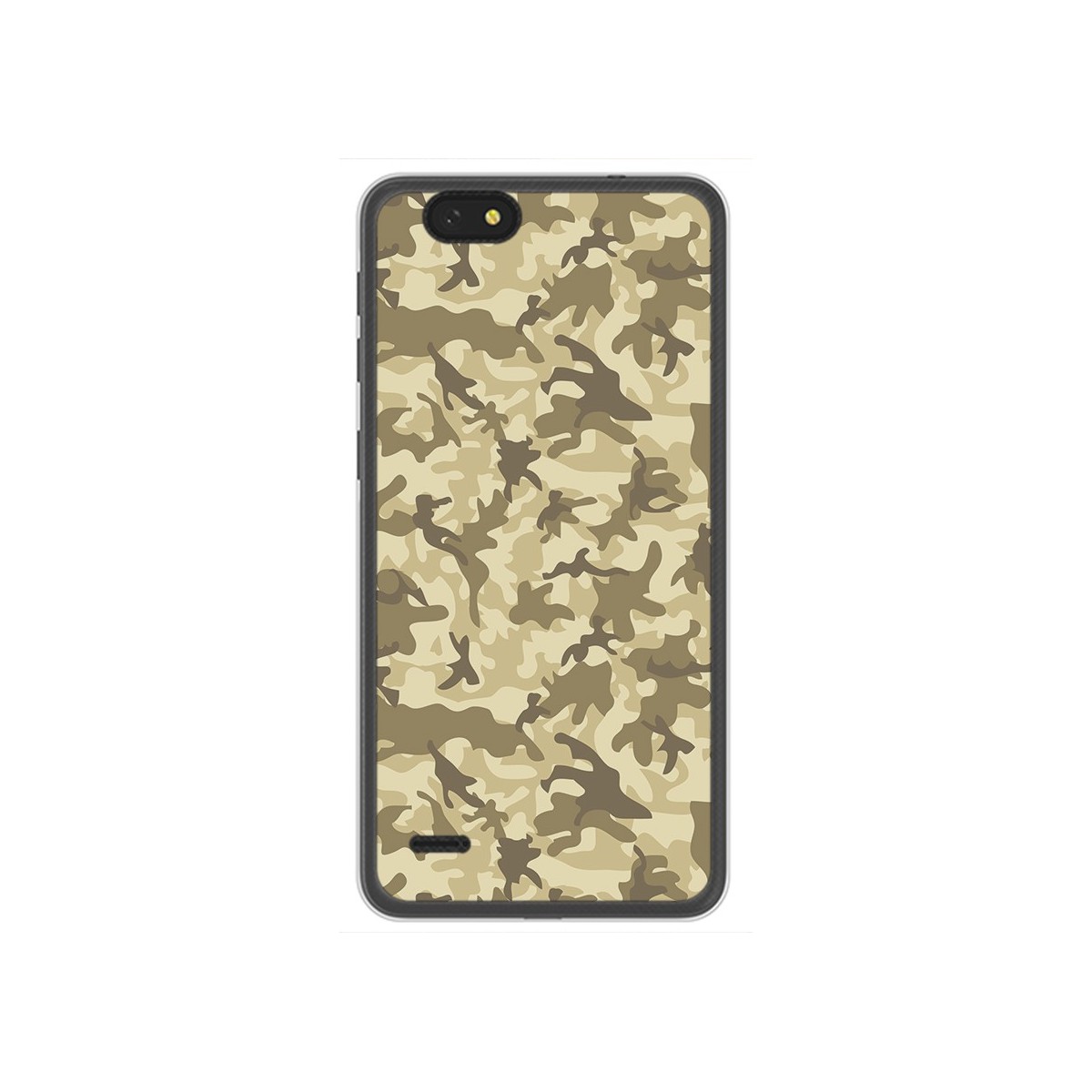 Funda Gel Tpu para Zte Blade A330 Diseño Sand Camuflaje Dibujos