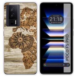 Funda Silicona para Xiaomi POCO F5 Pro 5G diseño Madera 07 Dibujos
