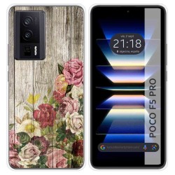 Funda Silicona para Xiaomi POCO F5 Pro 5G diseño Madera 08 Dibujos