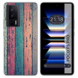 Funda Silicona para Xiaomi POCO F5 Pro 5G diseño Madera 10 Dibujos