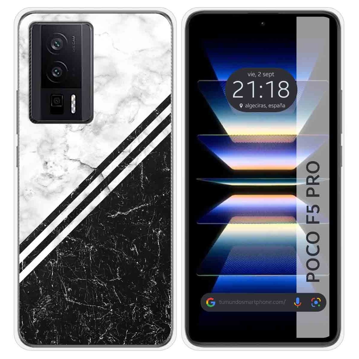 Funda Silicona para Xiaomi POCO F5 Pro 5G diseño Mármol 01 Dibujos