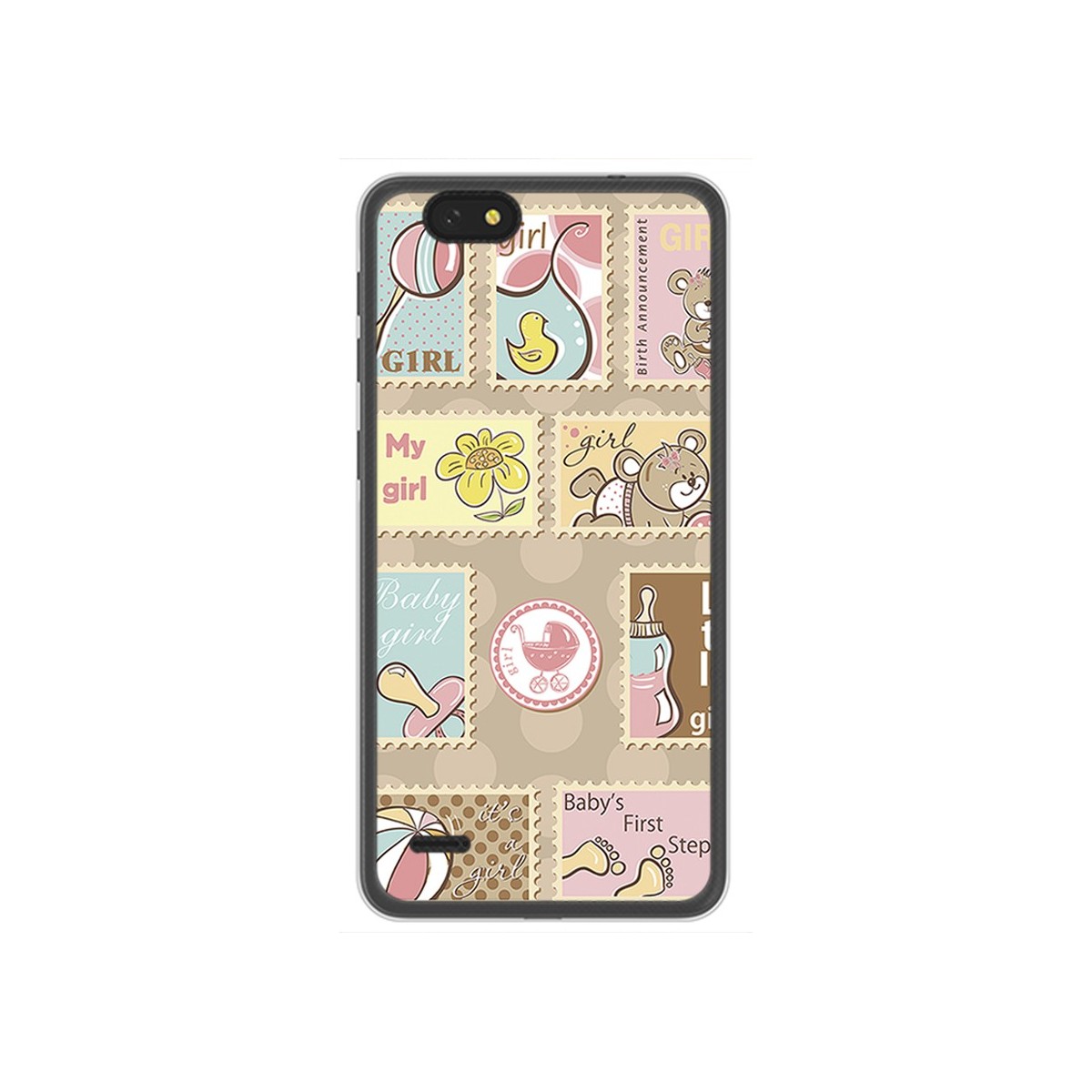 Funda Gel Tpu para Zte Blade A330 Diseño Sellos Dibujos