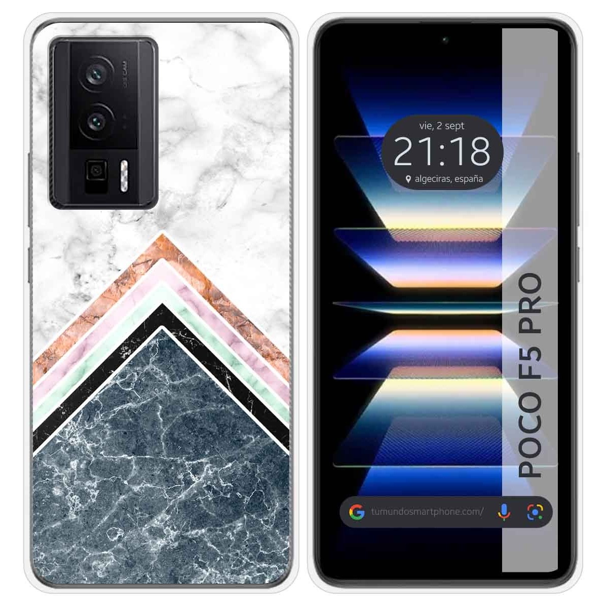 Funda Silicona para Xiaomi POCO F5 Pro 5G diseño Mármol 05 Dibujos