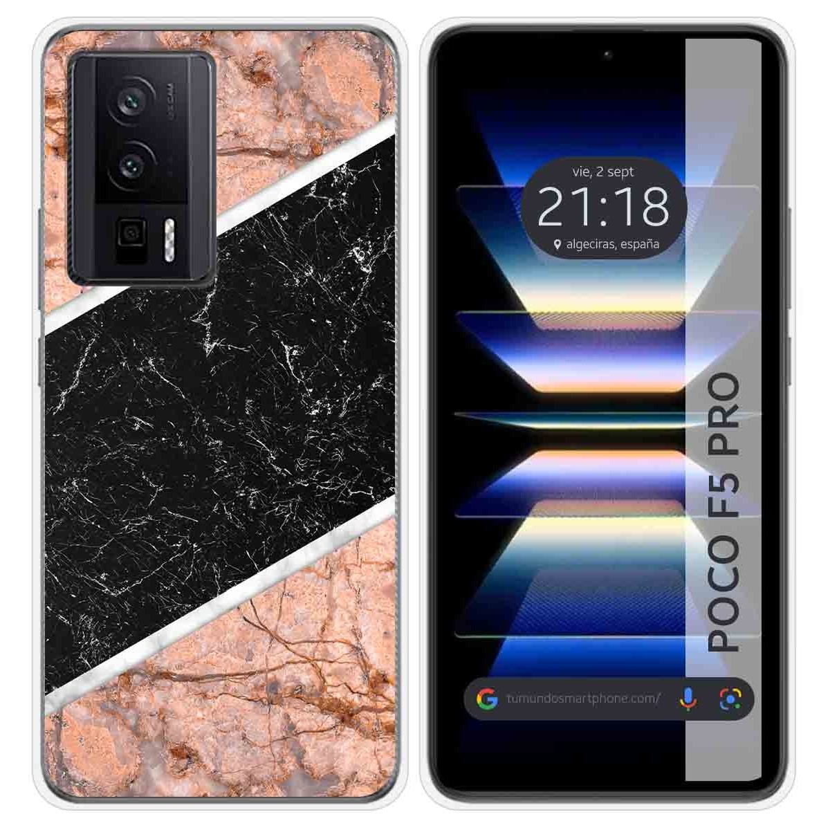 Funda Silicona para Xiaomi POCO F5 Pro 5G diseño Mármol 07 Dibujos
