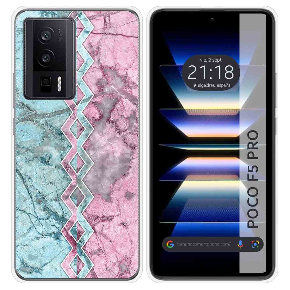 Funda Silicona para Xiaomi POCO F5 Pro 5G diseño Mármol 08 Dibujos