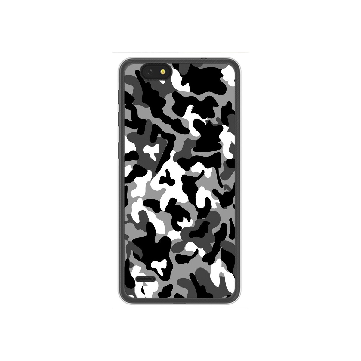Funda Gel Tpu para Zte Blade A330 Diseño Snow Camuflaje Dibujos