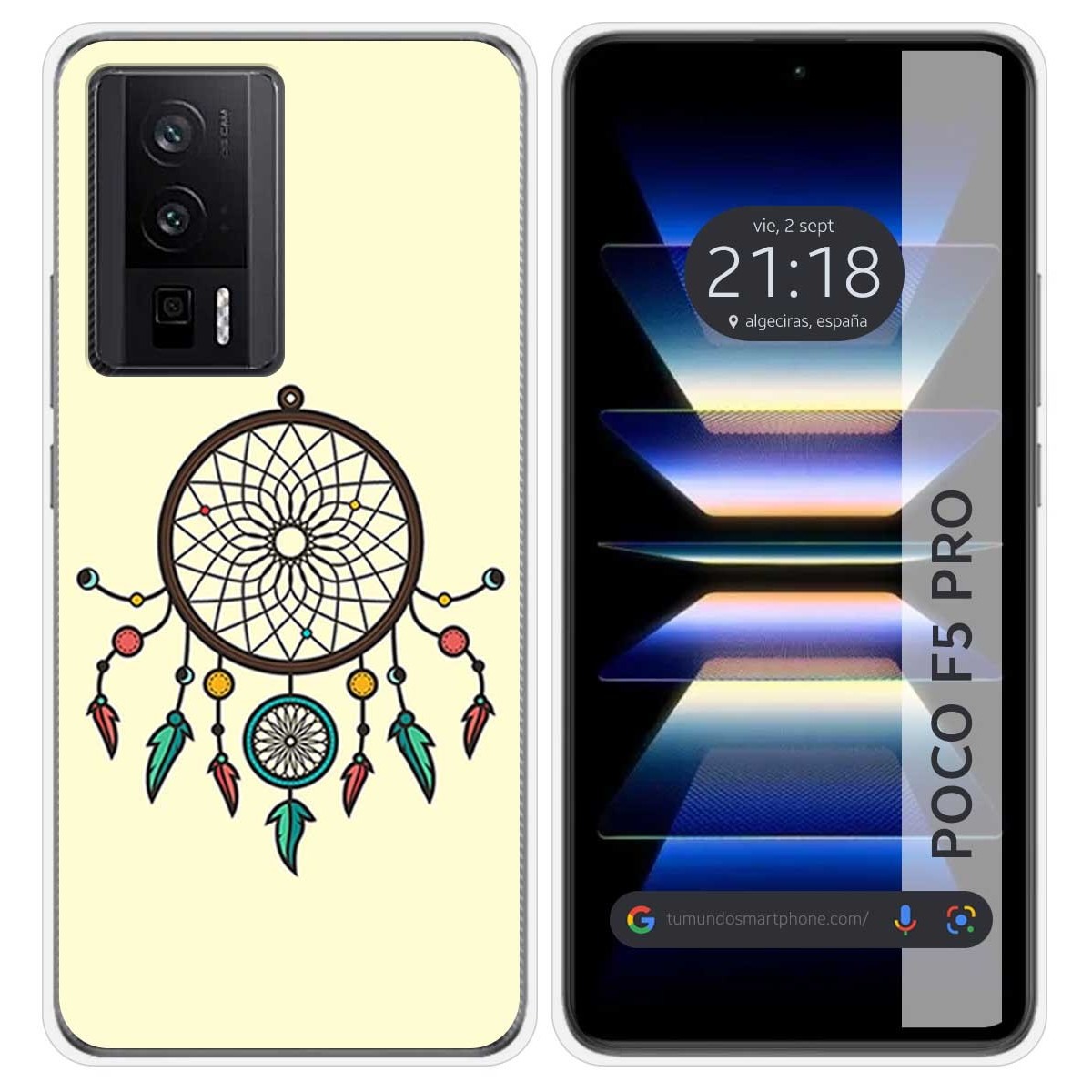 Funda Silicona para Xiaomi POCO F5 Pro 5G diseño Atrapasueños Dibujos