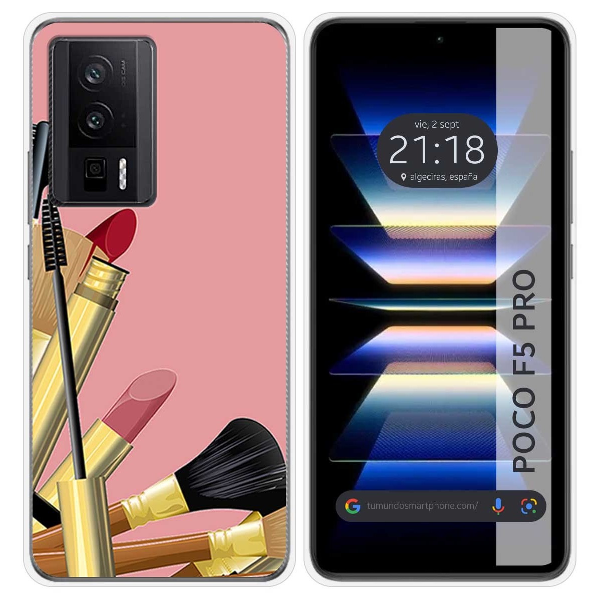 Funda Silicona para Xiaomi POCO F5 Pro 5G diseño Brochas Dibujos