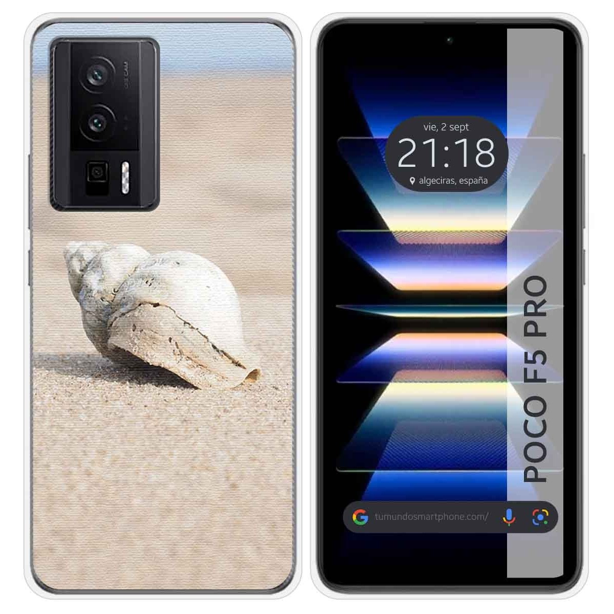 Funda Silicona para Xiaomi POCO F5 Pro 5G diseño Concha Dibujos