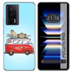 Funda Silicona para Xiaomi POCO F5 Pro 5G diseño Furgoneta Dibujos