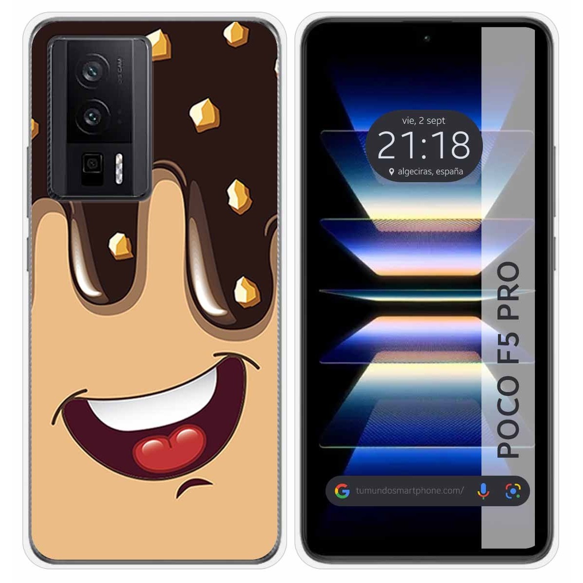 Funda Silicona para Xiaomi POCO F5 Pro 5G diseño Helado Chocolate Dibujos