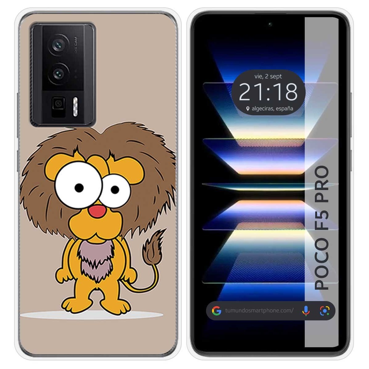 Funda Silicona para Xiaomi POCO F5 Pro 5G diseño Leon Dibujos
