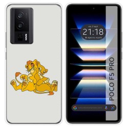 Funda Silicona para Xiaomi POCO F5 Pro 5G diseño Leones Dibujos