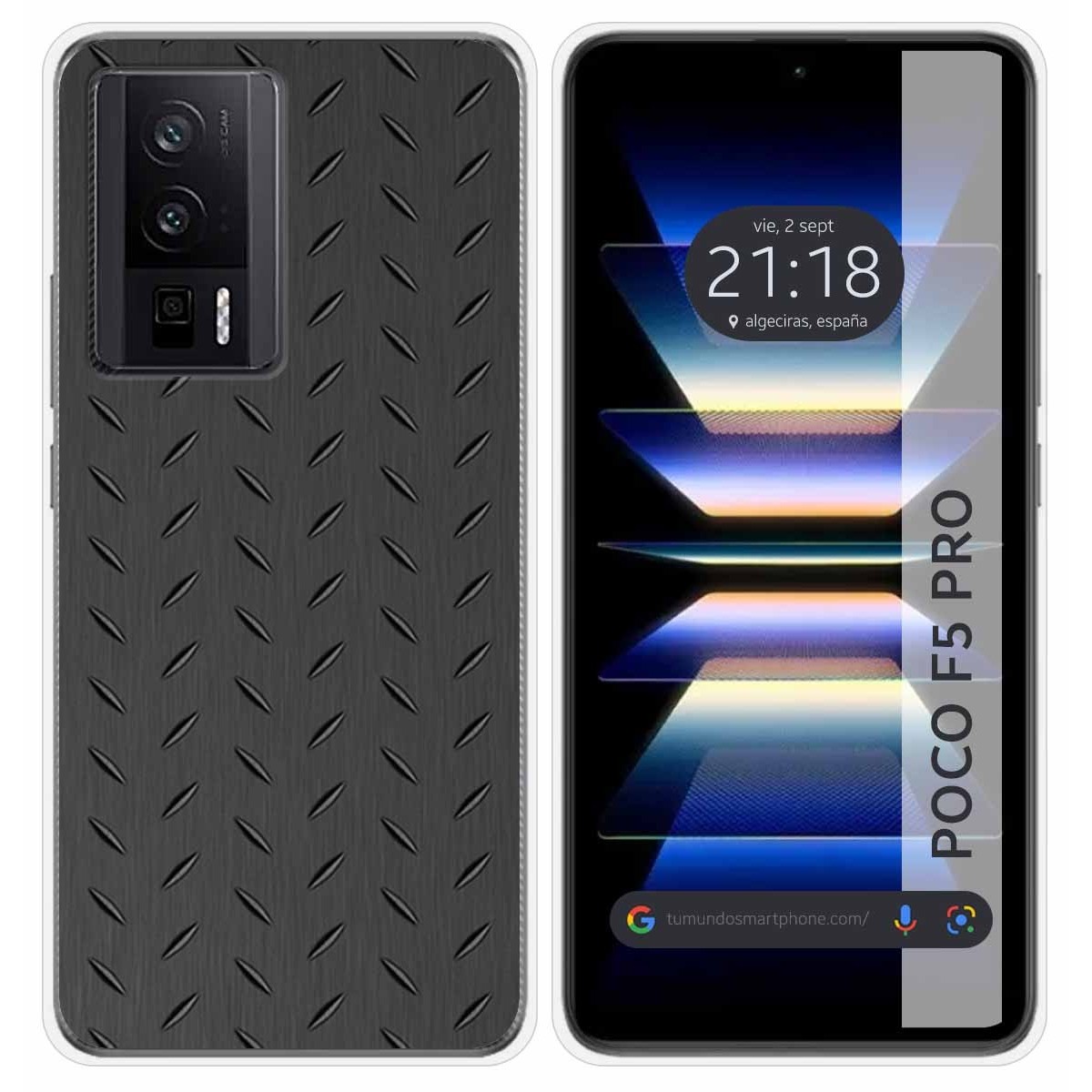 Funda Silicona para Xiaomi POCO F5 Pro 5G diseño Metal Dibujos