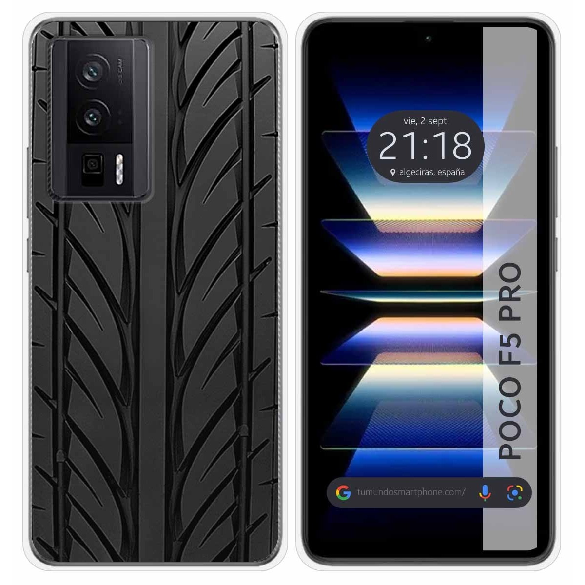 Funda Silicona para Xiaomi POCO F5 Pro 5G diseño Neumatico Dibujos