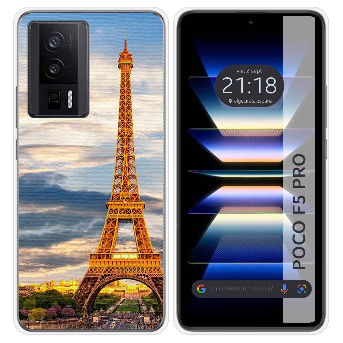 Funda Silicona para Xiaomi POCO F5 Pro 5G diseño Paris Dibujos