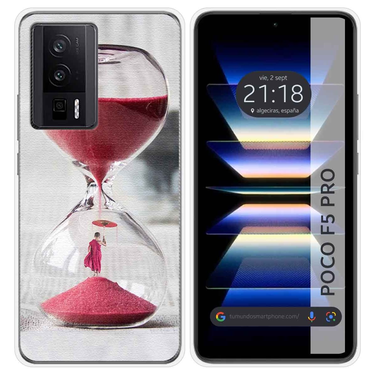 Funda Silicona para Xiaomi POCO F5 Pro 5G diseño Reloj Dibujos