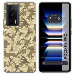 Funda Silicona para Xiaomi POCO F5 Pro 5G diseño Sand Camuflaje Dibujos
