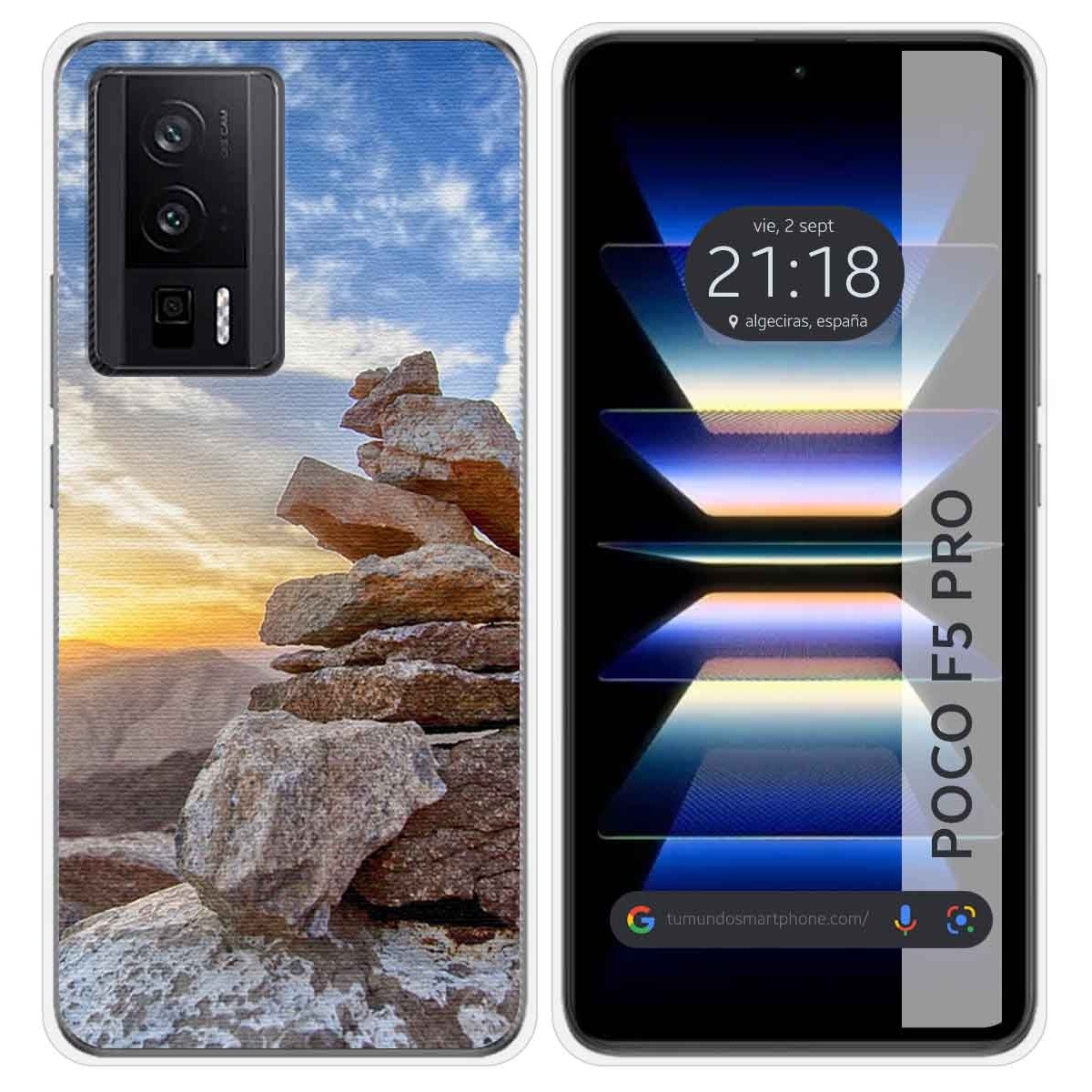 Funda Silicona para Xiaomi POCO F5 Pro 5G diseño Sunset Dibujos