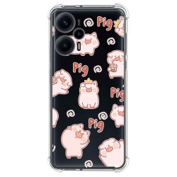 Funda Silicona Antigolpes para Xiaomi POCO F5 5G diseño Cerdos Dibujos