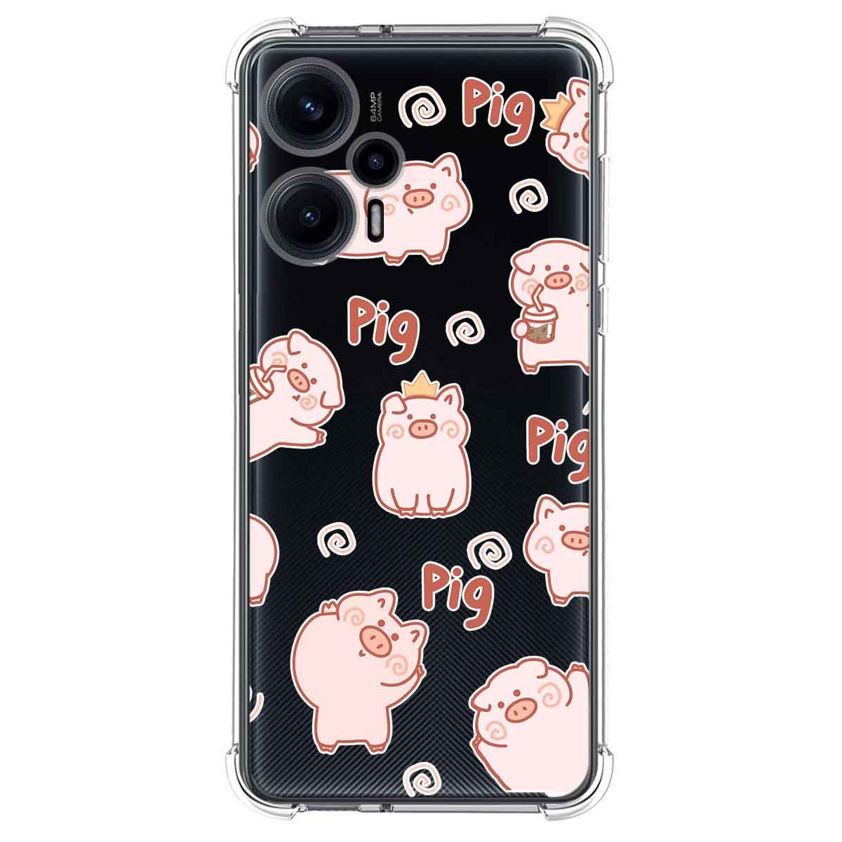 Funda Silicona Antigolpes para Xiaomi POCO F5 5G diseño Cerdos Dibujos