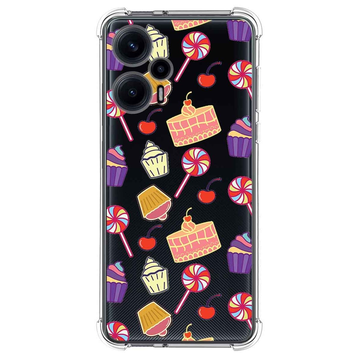 Funda Silicona Antigolpes para Xiaomi POCO F5 5G diseño Dulces 01 Dibujos