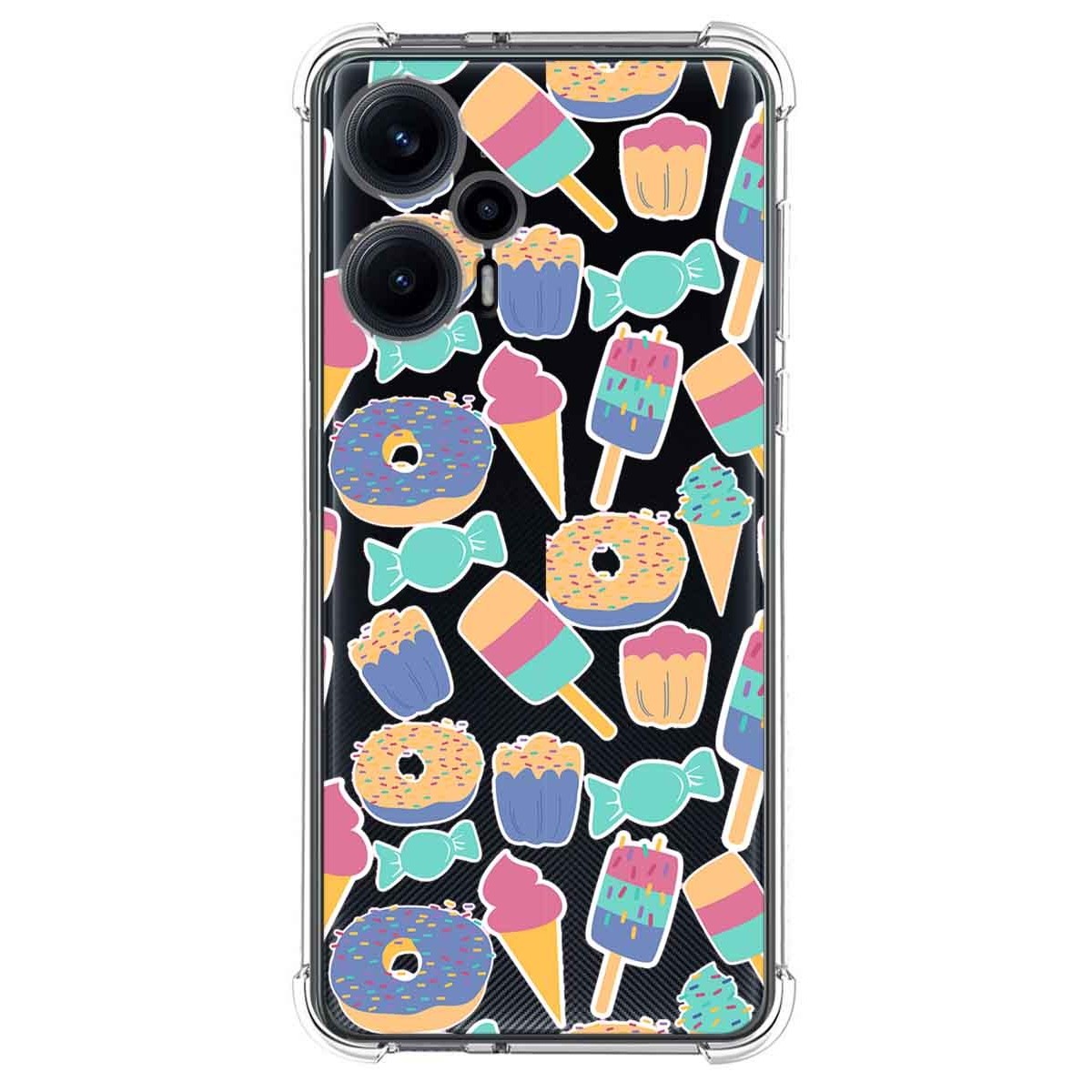 Funda Silicona Antigolpes para Xiaomi POCO F5 5G diseño Dulces 02 Dibujos