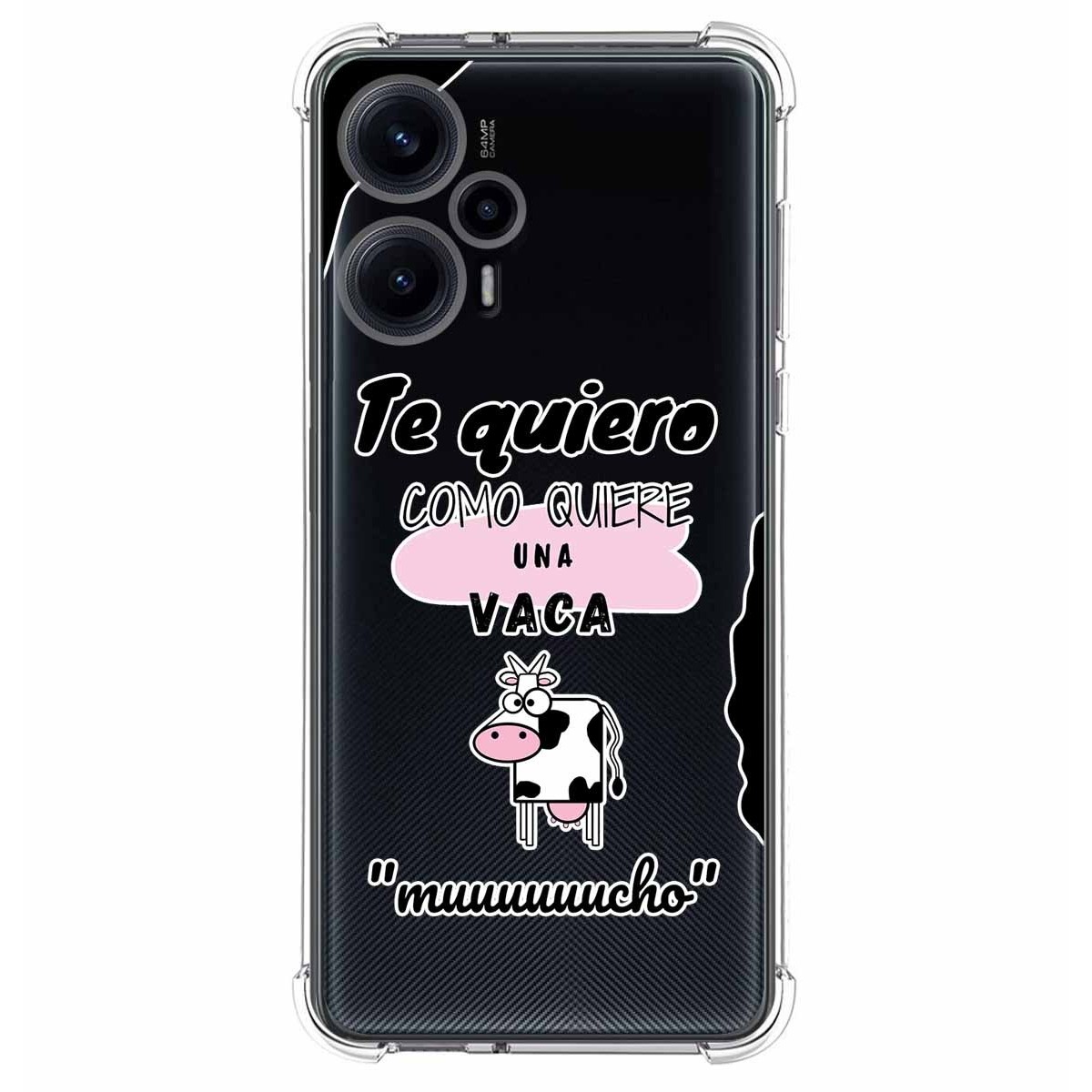Funda Silicona Antigolpes para Xiaomi POCO F5 5G diseño Vaca Dibujos