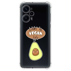 Funda Silicona Antigolpes para Xiaomi POCO F5 5G diseño Vegan Life Dibujos