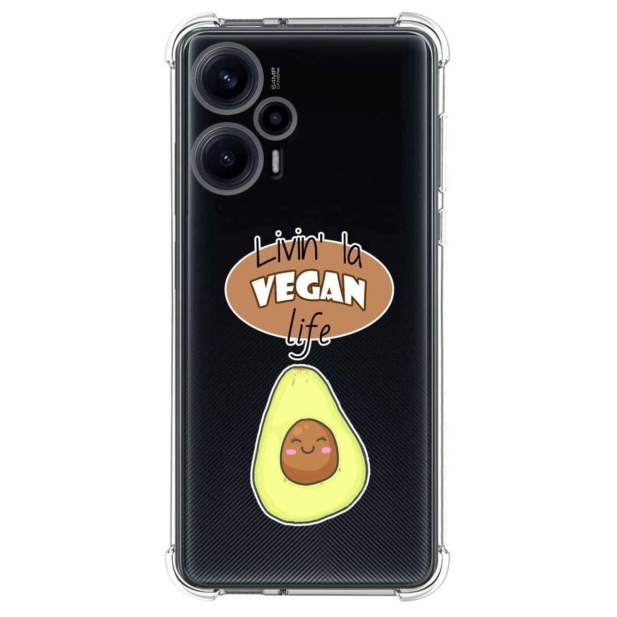 Funda Silicona Antigolpes para Xiaomi POCO F5 5G diseño Vegan Life Dibujos