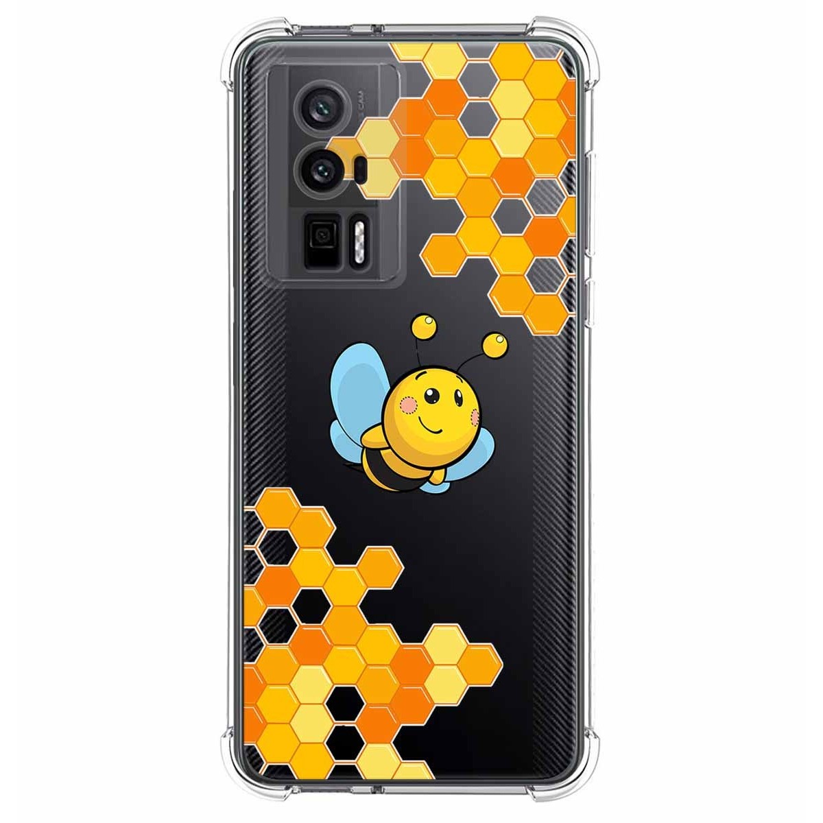 Funda Silicona Antigolpes para Xiaomi POCO F5 Pro 5G diseño Abeja Dibujos