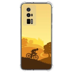 Funda Silicona Antigolpes para Xiaomi POCO F5 Pro 5G diseño Ciclista Dibujos
