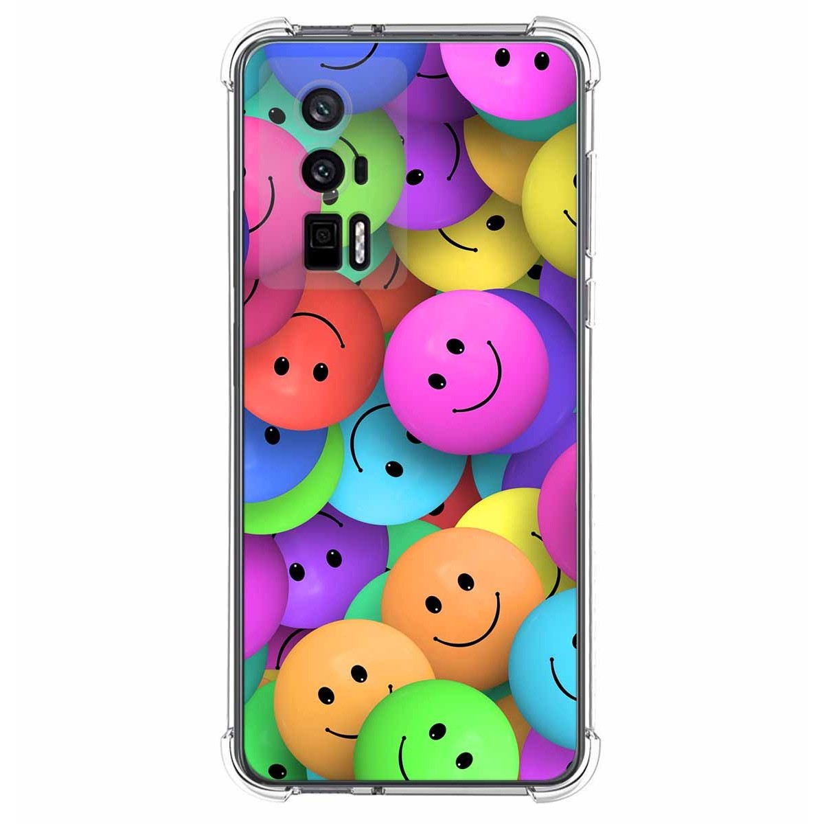 Funda Silicona Antigolpes para Xiaomi POCO F5 Pro 5G diseño Smile Dibujos