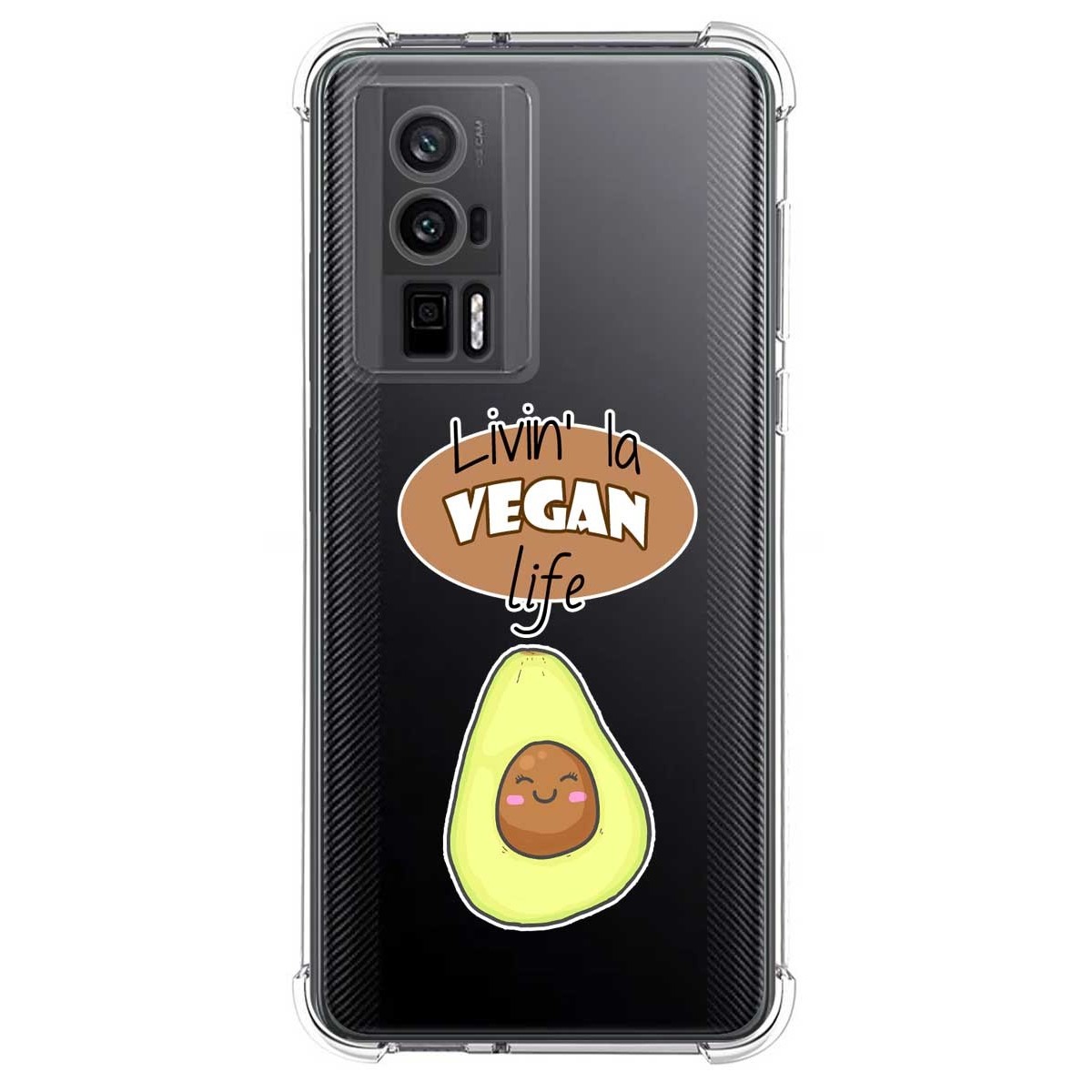 Funda Silicona Antigolpes para Xiaomi POCO F5 Pro 5G diseño Vegan Life Dibujos